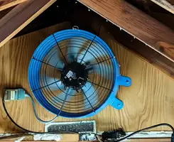 attic fan services with installed attic ventilation fan system in Cleveland, OH